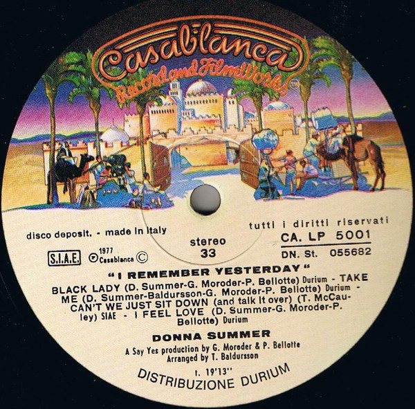 Donna Summer - I Remember Yesterday | Casablanca (CALP 5001) - 4