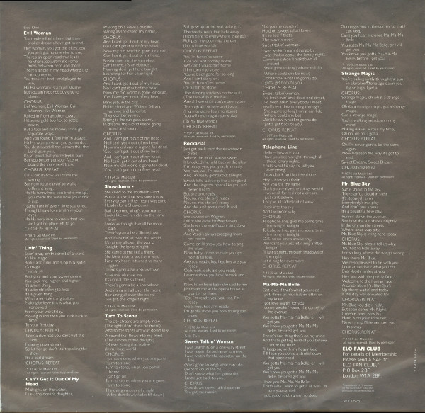 Electric Light Orchestra - ELO's Greatest Hits | Jet Records (JET LX 525) - 3 Electric Light Orchestra - ELO's Greatest Hits | Jet Records (JET LX 525) - 3