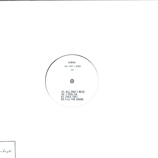 Schegg - All That I Need | NBAST (NBASTWAX 001)