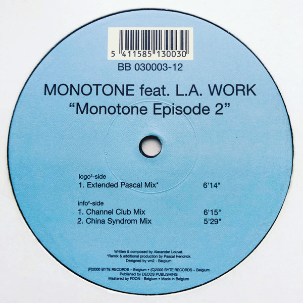 Monotone Feat. L.A. Work - Monotone Episode 2 | B² (BB 030003-12) - 4