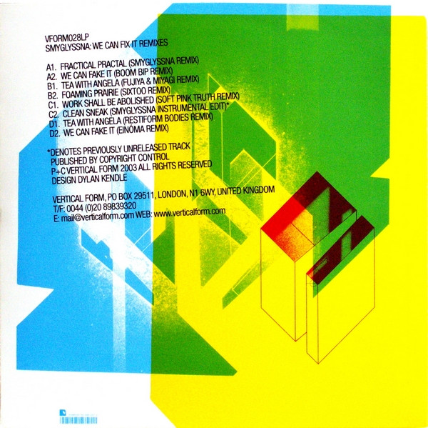 Smyglyssna - We Can Fix It Remixes | Vertical Form (VFORM028LP) - 2 Smyglyssna - We Can Fix It Remixes | Vertical Form (VFORM028LP) - 2