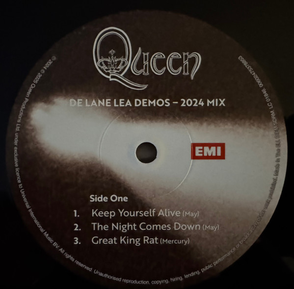 Queen - De Lane Lea Demos - 2024 Mix | EMI (00602475378853) - 3