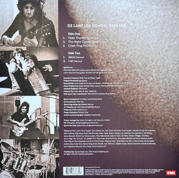 Queen - De Lane Lea Demos | EMI (00602475378853) - 2