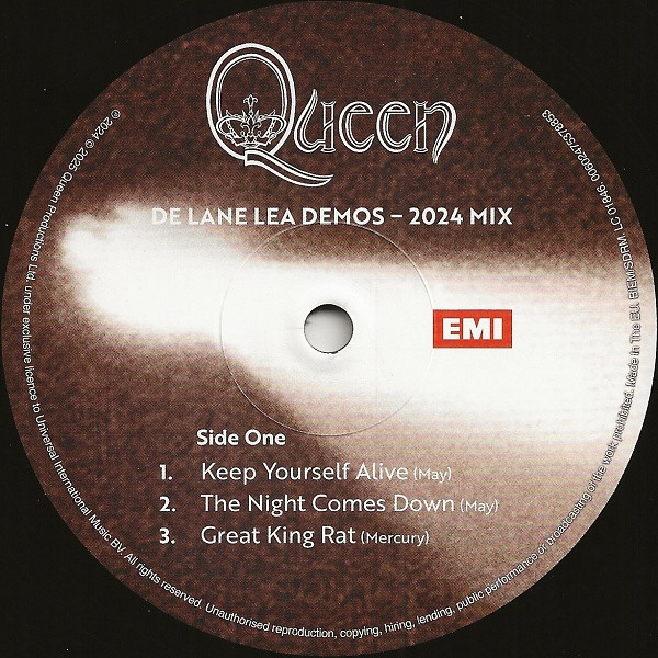 Queen - De Lane Lea Demos | EMI (00602475378853) - 3