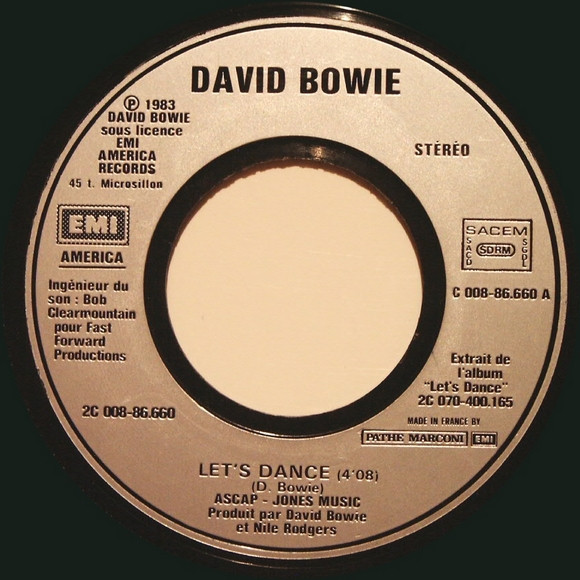 David Bowie - Let's Dance | EMI America (2C 008-86660) - 3 David Bowie - Let's Dance | EMI America (2C 008-86660) - 3