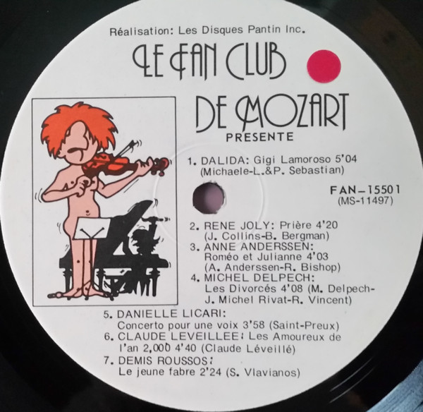 Various - Le Fan Club De Mozart Présente [Vinyl] | Le Fan Club De Mozart (FAN 15501) - 4