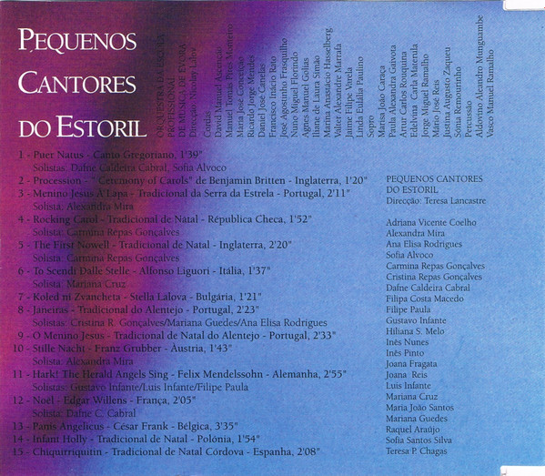 Pequenos Cantores Do Estoril e Orquestra Da Escola Profissional De Música De Évora - Canções De Natal | Unibanco (none) - 2