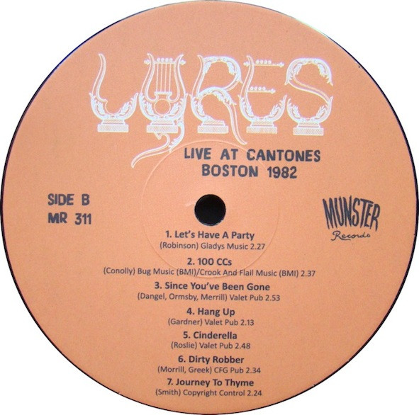 Lyres - Live At Cantones, Boston 1982 | Munster Records (MR 311) - 4