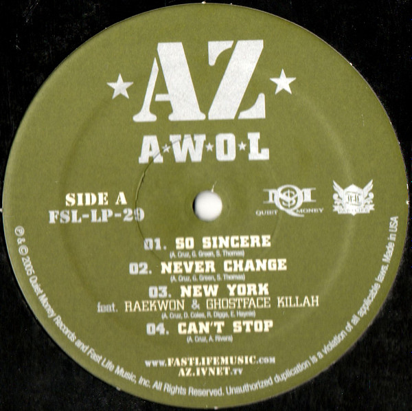 AZ - A.W.O.L | Fastlife (FSL-LP-29) - 3 AZ - A.W.O.L | Fastlife (FSL-LP-29) - 3