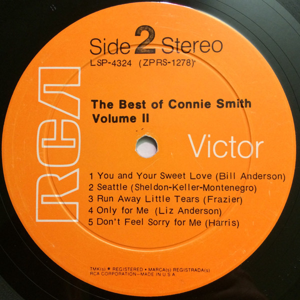 Connie Smith - The Best Of Connie Smith Volume II | RCA Victor (LSP-4324) - 4 Connie Smith - The Best Of Connie Smith Volume II | RCA Victor (LSP-4324) - 4