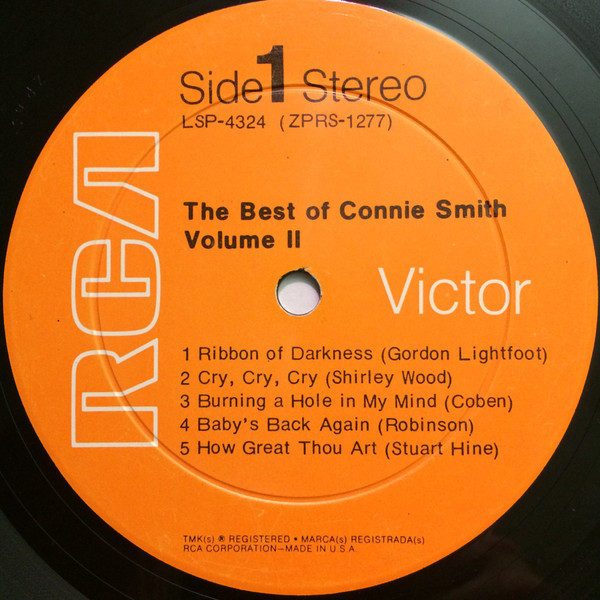 Connie Smith - The Best Of Connie Smith Volume II | RCA Victor (LSP-4324) - 3 Connie Smith - The Best Of Connie Smith Volume II | RCA Victor (LSP-4324) - 3