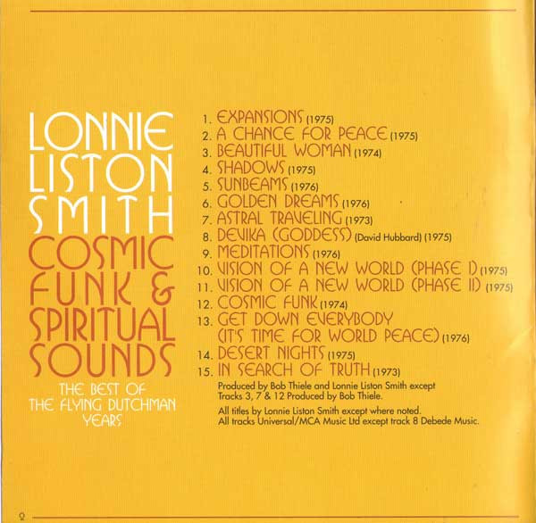 Lonnie Liston Smith - Cosmic Funk & Spiritual Sounds - The Best Of The Flying Dutchman Years | BGP Records (CDBGPD 254) - 4