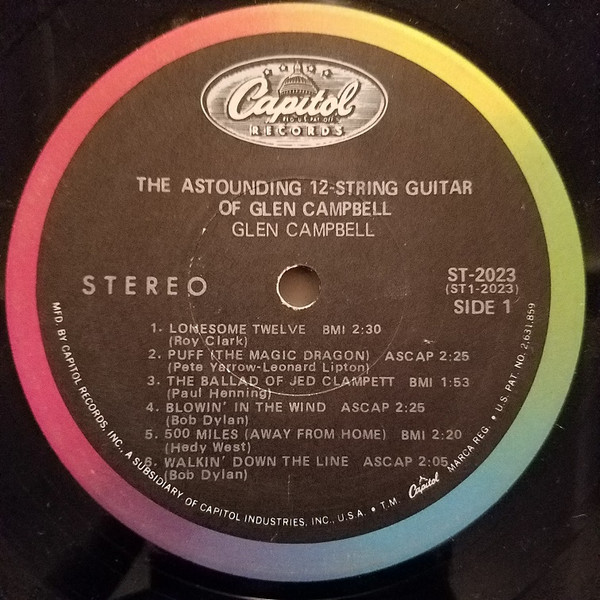 Glen Campbell - The Astounding 12-String Guitar Of Glen Campbell | Capitol Records (ST 2023) - 3 Glen Campbell - The Astounding 12-String Guitar Of Glen Campbell | Capitol Records (ST 2023) - 3