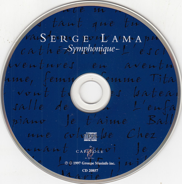 Serge Lama - Symphonique | Le Capitole (CD 20857) - 2