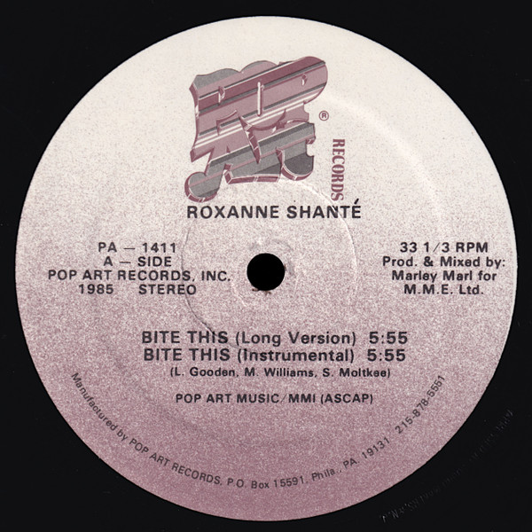 Roxanne Shanté - Bite This | Pop Art Records (PA-1411) - main