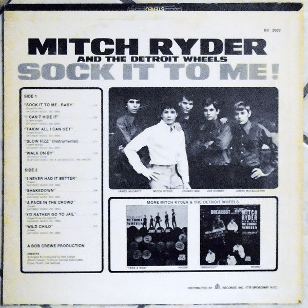 Mitch Ryder & The Detroit Wheels - Sock It To Me! | New Voice Records (NV 2003) - 2 Mitch Ryder & The Detroit Wheels - Sock It To Me! | New Voice Records (NV 2003) - 2
