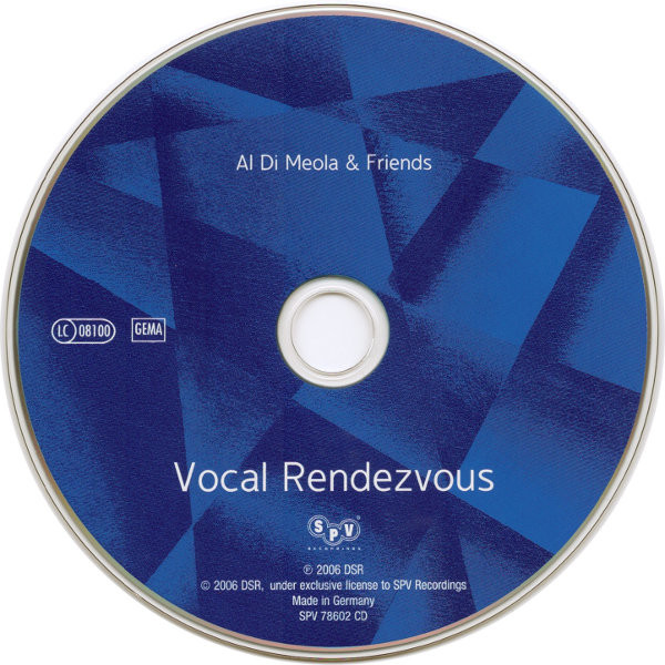 Al Di Meola &  Various - Vocal Rendezvous | SPV Recordings (SPV 78602 CD) - 2