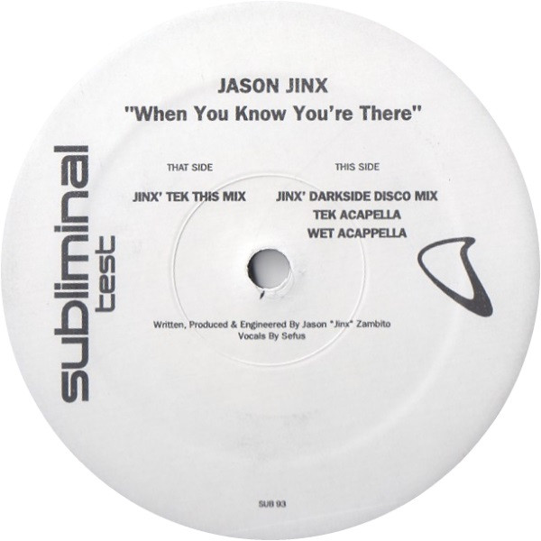 Jason Jinx - When You Know You're There | Subliminal (SUB 93)