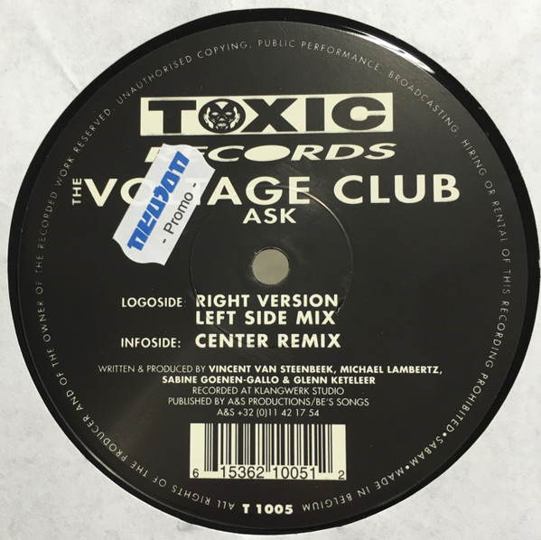 The Voltage Club - Ask | Toxic Records (T 1005)