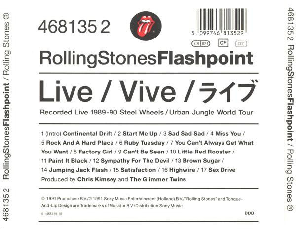 The Rolling Stones - Flashpoint | Rolling Stones Records (468135 2) - 2