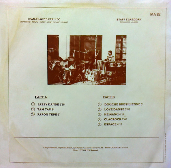 Jean-Claude Kerinec - Staff Elmeddah - Jazzy Danse Percussions | E.R.R.S. (PR 82-051) - 2