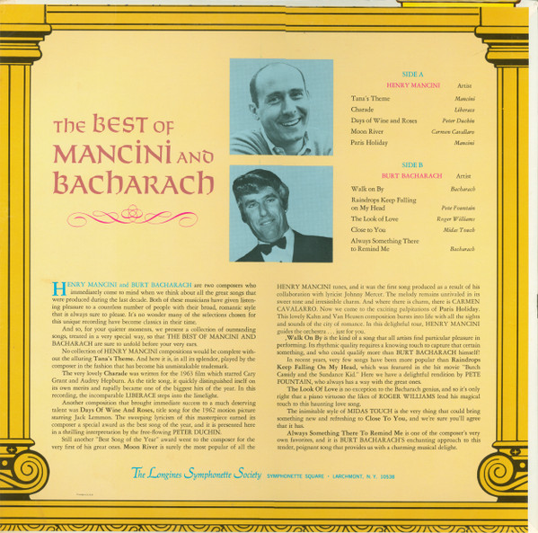 The Best Of Mancini And Bacharach