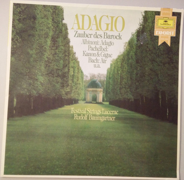 Festival Strings Lucerne , Rudolf Baumgartner - Adagio - Zauber Des Barock | Deutsche Grammophon (2535 606) - main