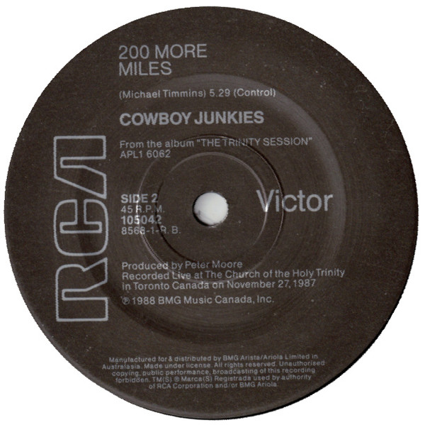 Cowboy Junkies - Sweet Jane | RCA Victor (105042) - 2