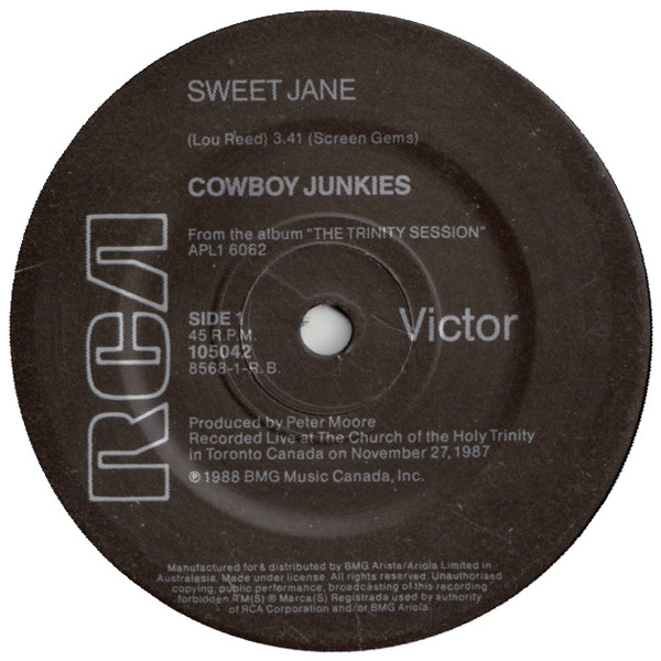 Cowboy Junkies - Sweet Jane | RCA Victor (105042) - main