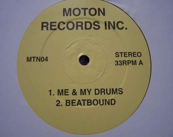 Various - Me & My Drums | Moton Records Inc. (MTN04) - main