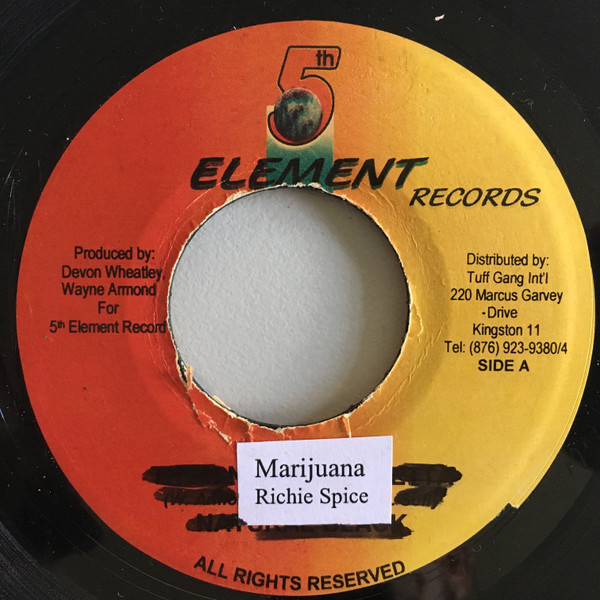 Richie Spice - Marijuana | 5th Element Records (none)