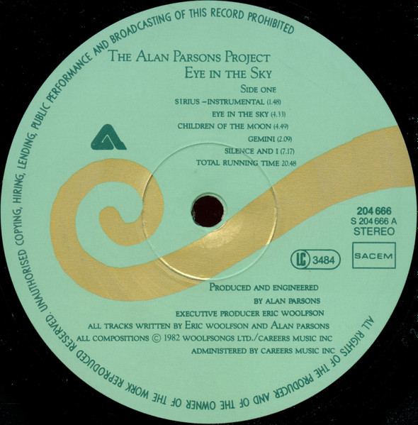 The Alan Parsons Project - Eye In The Sky | Arista (204 666) - 3 The Alan Parsons Project - Eye In The Sky | Arista (204 666) - 3