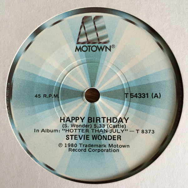 Stevie Wonder - Happy Birthday | Motown (T 54331)