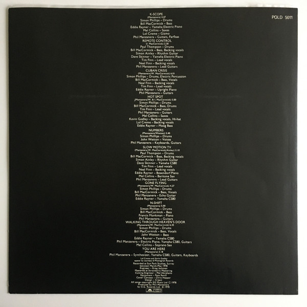 Phil Manzanera - K-Scope | Polydor (POLD 5011) - 3 Phil Manzanera - K-Scope | Polydor (POLD 5011) - 3