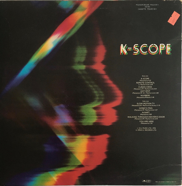 Phil Manzanera - K-Scope | Polydor (POLD 5011) - 2 Phil Manzanera - K-Scope | Polydor (POLD 5011) - 2