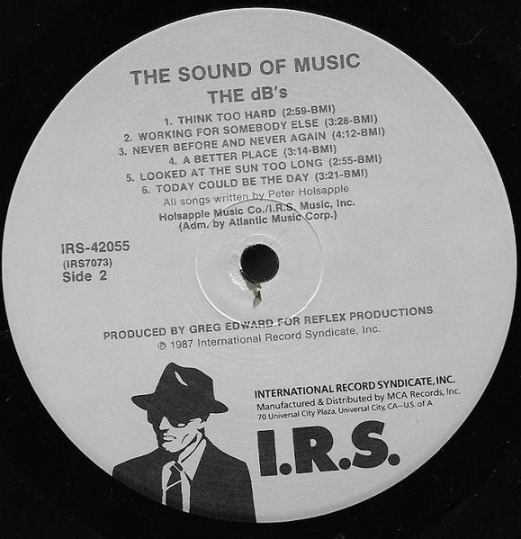 The dB's - The Sound Of Music | I.R.S. Records (IRS-42055) - 4 The dB's - The Sound Of Music | I.R.S. Records (IRS-42055) - 4
