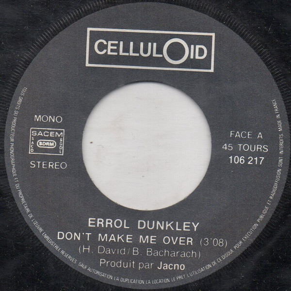 Errol Dunkley - Don't Make Me Over | Celluloid (106 217) - 3
