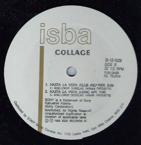 Collage - Hasta La Vista | ISBA (IS-12-1029) - 2