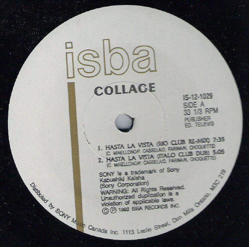 Collage - Hasta La Vista | ISBA (IS-12-1029) - main