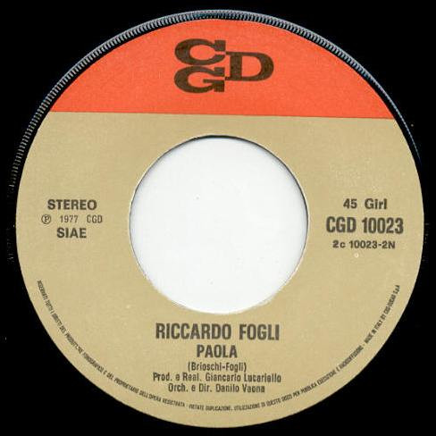Riccardo Fogli - Ricordati | CGD (CGD 10023) - 4