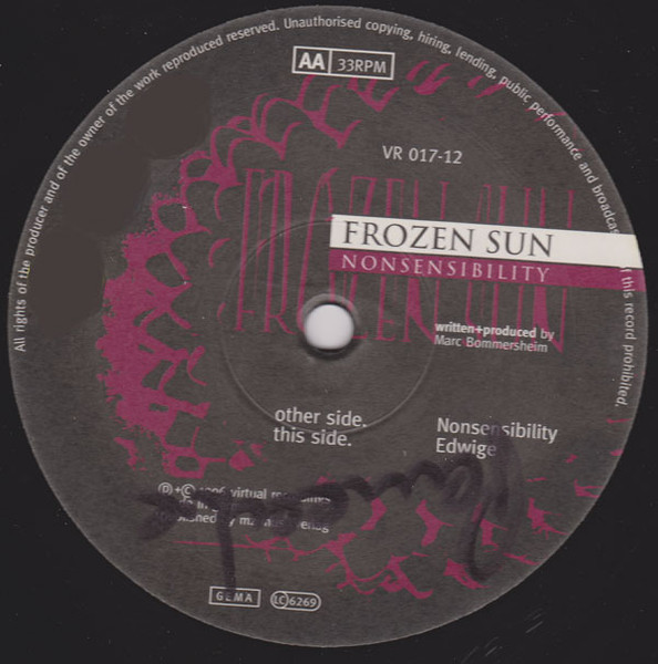 Frozen Sun - Nonsensibility | Virtual Recordings (VR 017-12) - 4