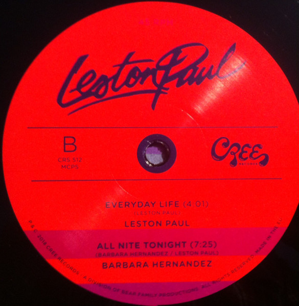 Leston Paul - Let's Party Tonight | Cree Records (CRS 512) - 3