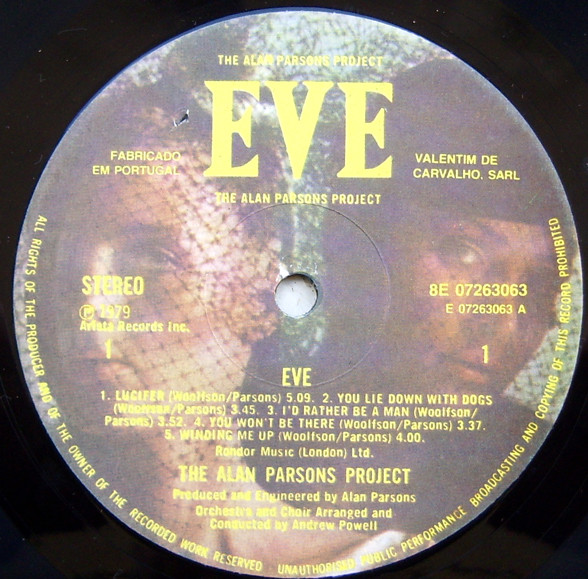 The Alan Parsons Project - Eve | Arista (8E 07263063) - 3