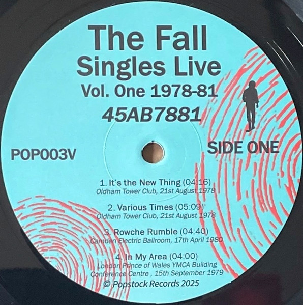 The Fall - Singles Live Vol. One 1978-81 | Popstock (POP003V) - 3