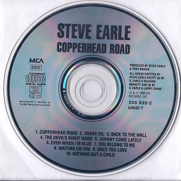 Steve Earle - Copperhead Road | MCA Records (255935-2) - 3