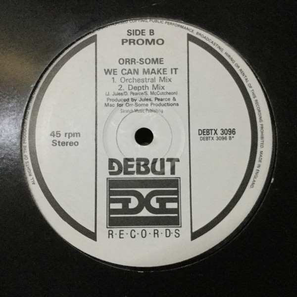 Orr-Some - We Can Make It | Debut (DEBTX 3096) - 3