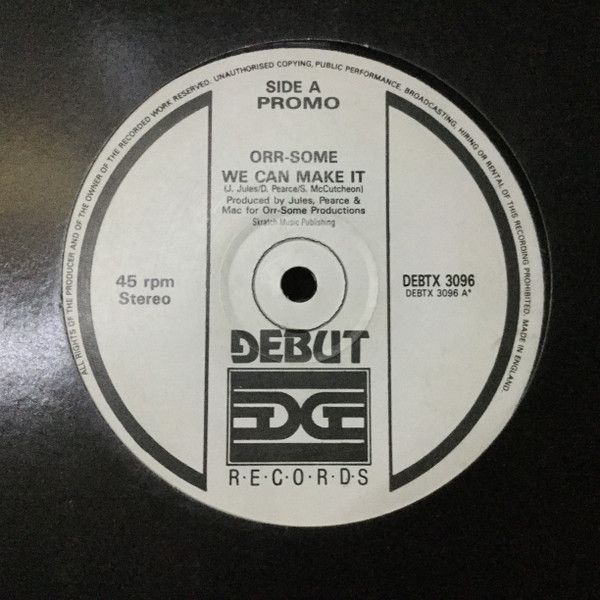 Orr-Some - We Can Make It | Debut (DEBTX 3096) - 2
