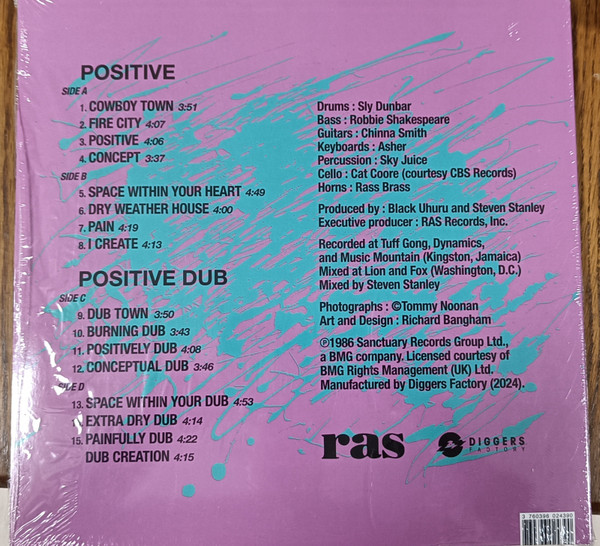 Black Uhuru - Positive + Positive Dub | Real Authentic Sound (DIGLP016) - 2 Black Uhuru - Positive + Positive Dub | Real Authentic Sound (DIGLP016) - 2