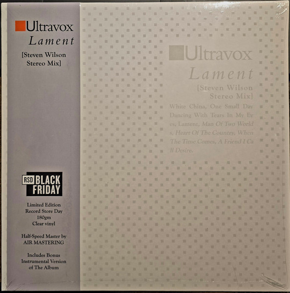 Ultravox - Lament (Steven Wilson Stereo Mix) | Chrysalis Catalogue (CDLR1459)