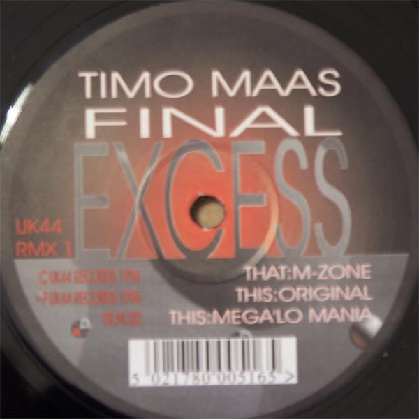Timo Maas - Final Excess (The Remixes) | UK44 Records (UK44 RMX1) - 3